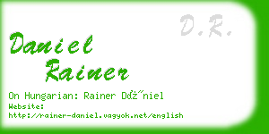 daniel rainer business card